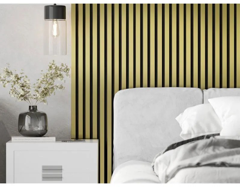 Mexen Lam-F, akustické stenové lamely 275 × 31,5 cm, filc 6 mm, zlatá, S105-275317-2812-057