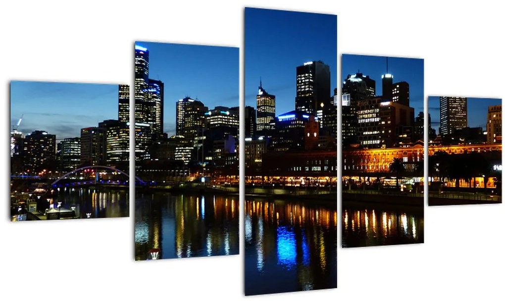 Obraz noci v Melbourne (125x70 cm), 40 ďalších rozmerov