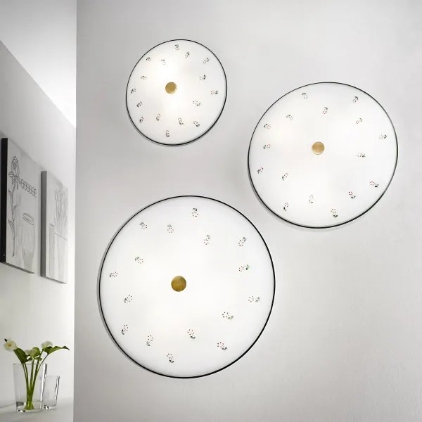 Kolarz 731.U14.4.70- Stropné svietidlo NONNA 4xE27/60W/230V pr.54 cm zelená/mosadz