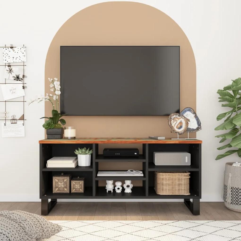 TV skrinka 100x33x46 cm recyklovaný masív a kompozitné drevo 351968