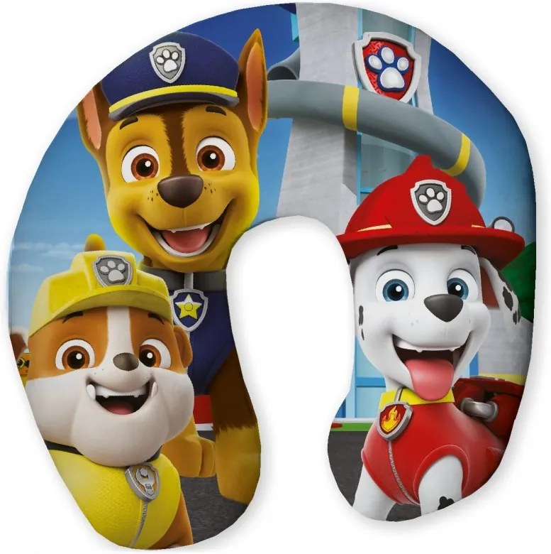 Detský / chlapčenský cestovný vankúš Tlapková patrola - Paw Patrol - 31 x 26 x 8 cm