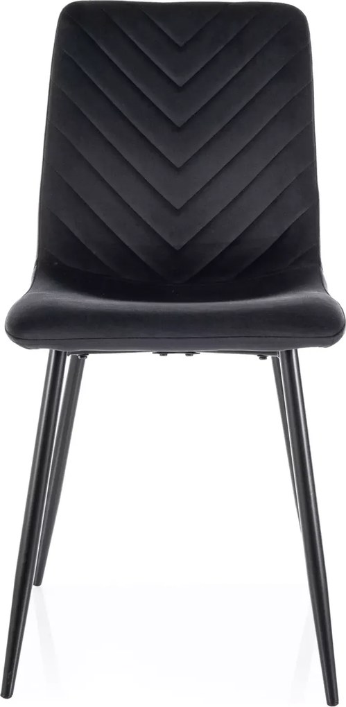 SI Daren Velvet stolička čierna