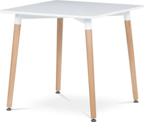 Jedálenský stôl Autronic 80x74 cm biely MDF mat DT-303 WT