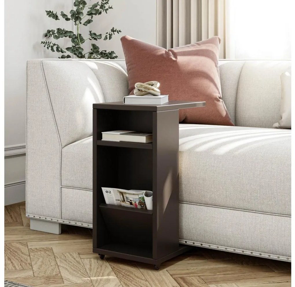 Odkladací stolík FILINTA 63x40 cm antracit