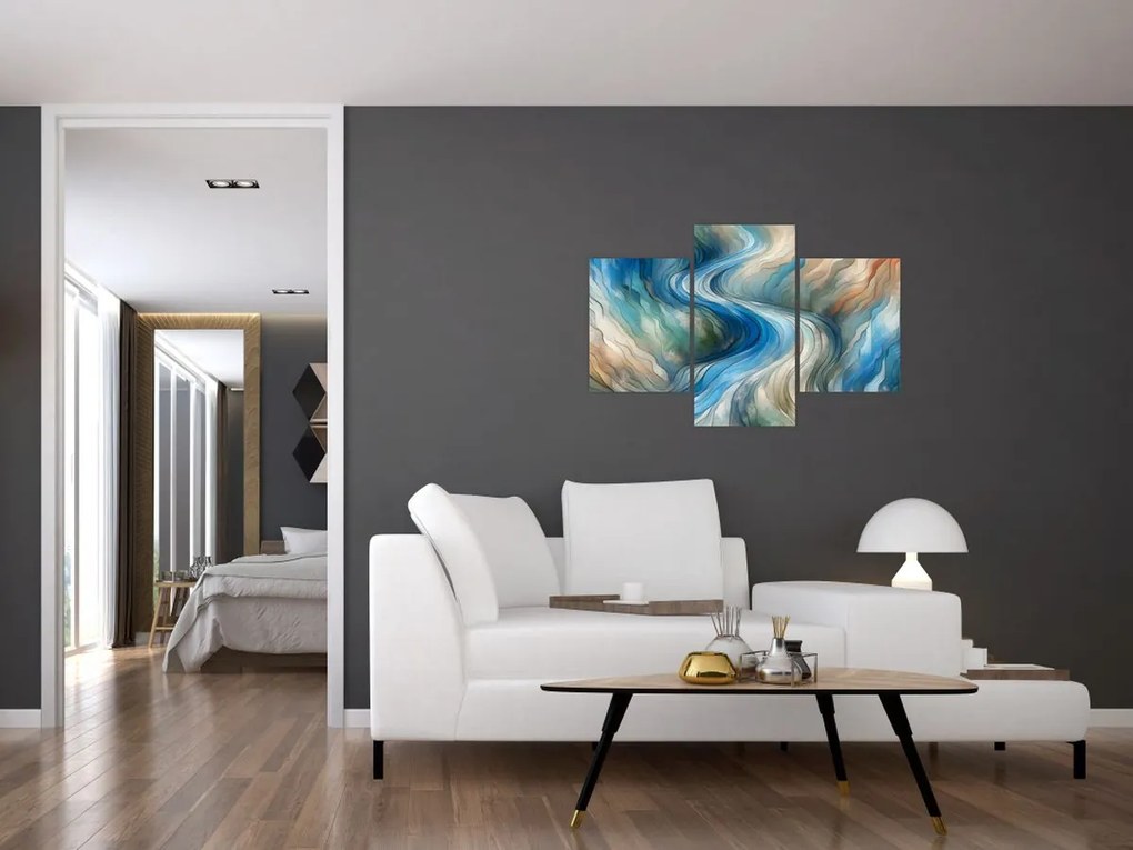 Obraz - Abstraktný prúd (90x60 cm)