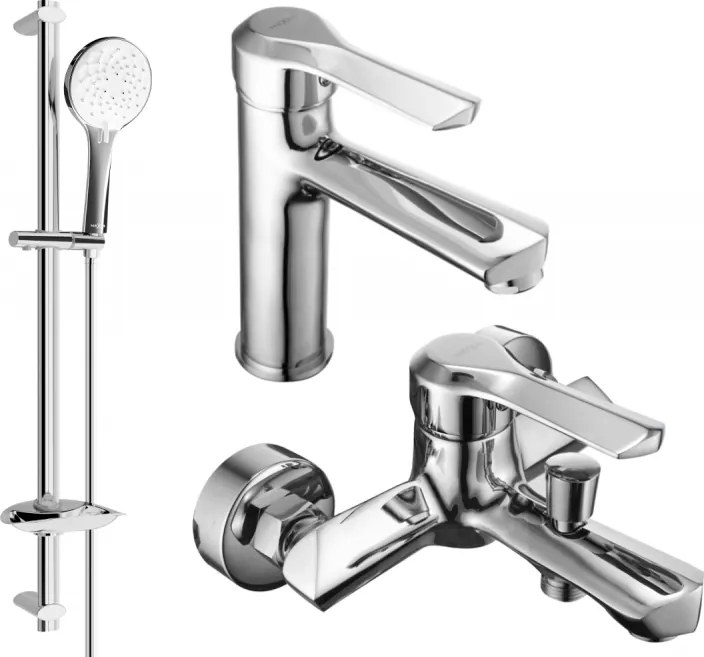 Mexen Sabre DB74 vaňová súprava, chrómová - 72103DB74-00