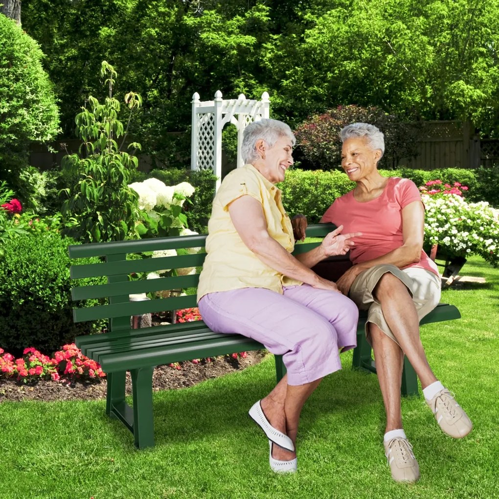 Záhradná lavica ORCHIDEA, 145x49x74cm, zelená I.P.A.E-Progarden