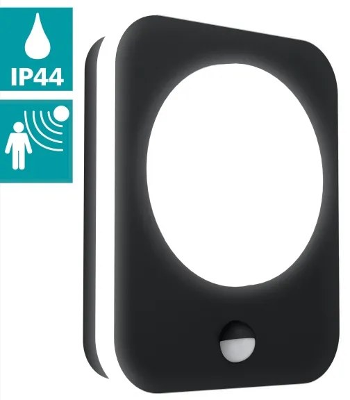 Eglo 99584 - LED Vonkajšie nástenné svietidlo so senzorom MADRIZ LED/9W/230V IP44