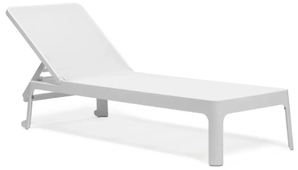 PLANO záhradné lehátko biacno/bianco