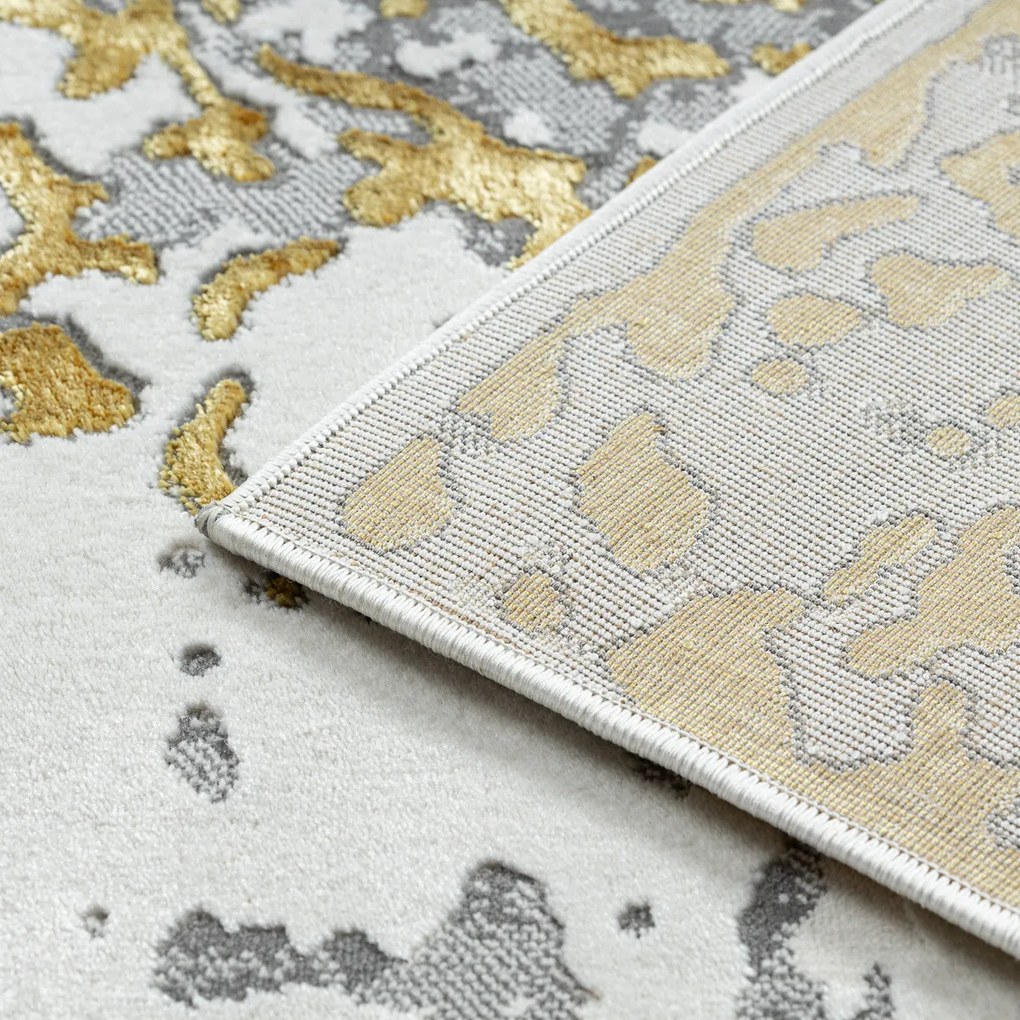 Dywany Łuszczów, Kusový koberec Allure 1961 gold/white, 140x190, žltá, kancelária