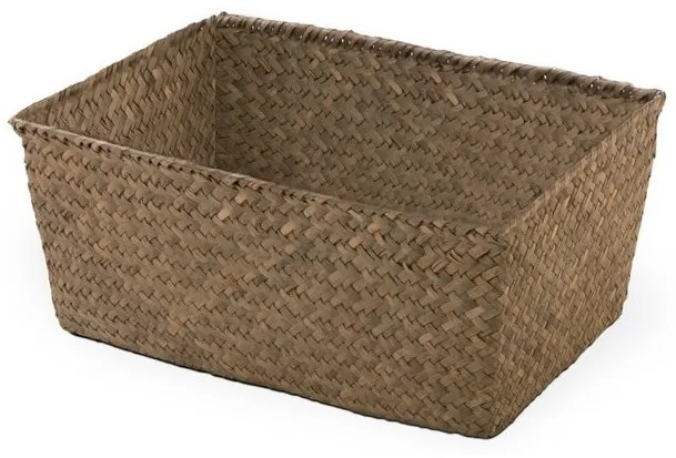 Pletený košík Compactor 30 x 20 x 13 cm, tmavo hnedá