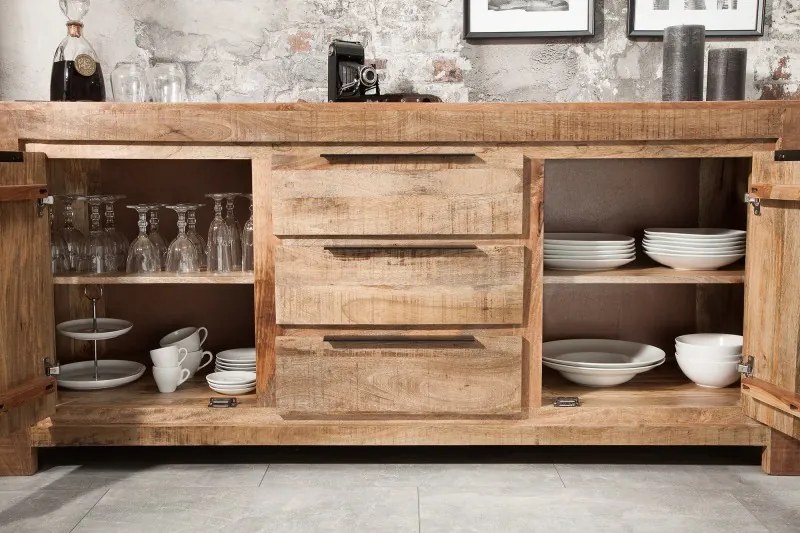 Dizajnová komoda Iron Craft 175 cm mango