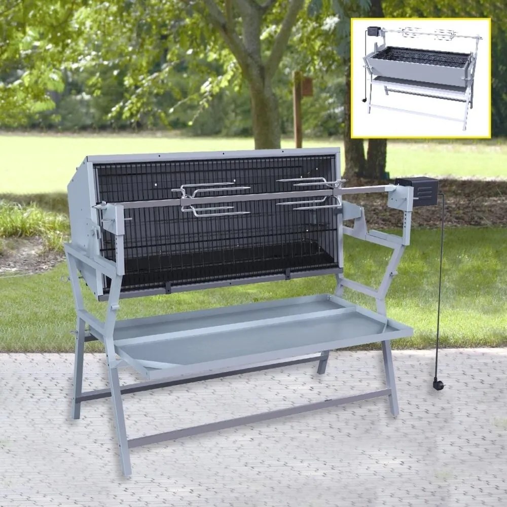 Gril Avenberg s elektrickým roštom Ferkel, 137 x 55 x 91 cm