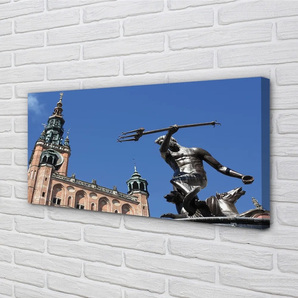 Obraz na plátne Memorial Church Gdańsk 125x50 cm