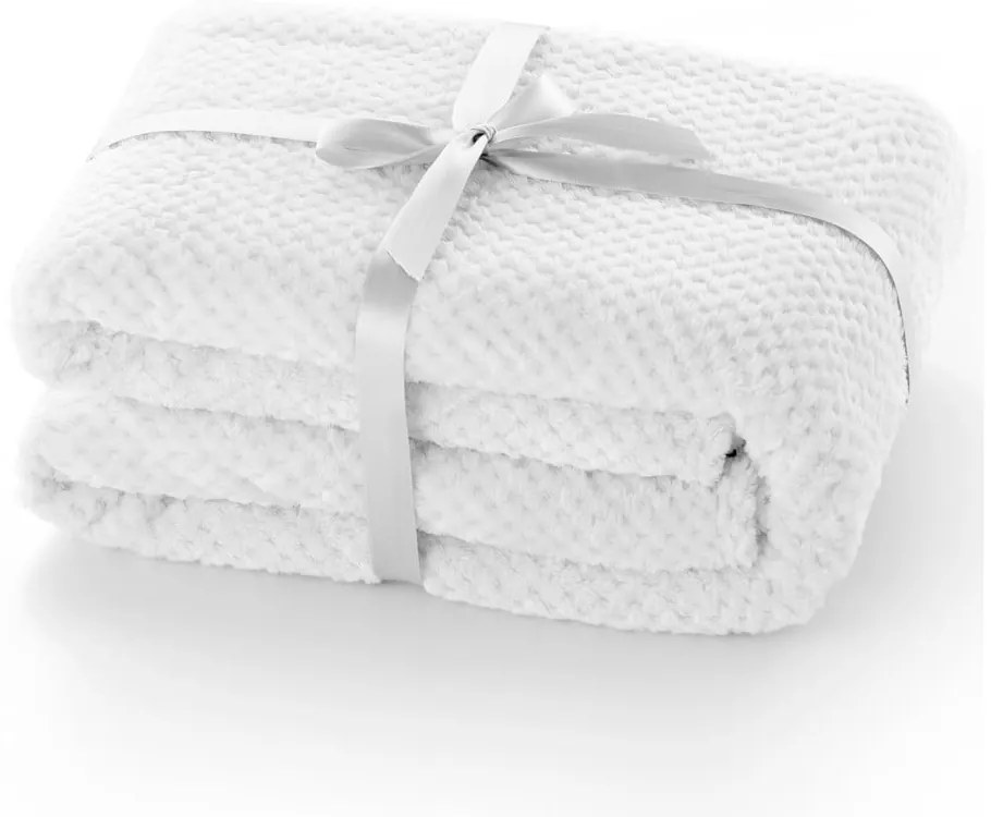 Biela deka z mikrovlákna DecoKing Henry, 150 x 200 cm