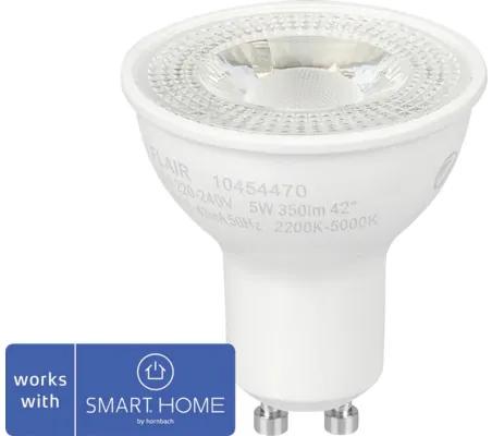 LED žiarovka Flair ViYu GU10 / 5 W ( 51 W ) 350 lm 2200-5000 K biela - kompatibilná so SMART HOME by hornbach