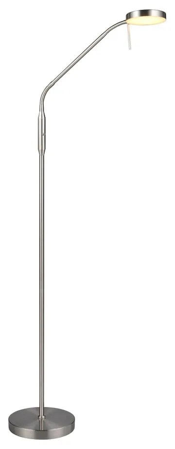 LED stojacia lampa v striebornej farbe (výška 160 cm) Moreno – Reality