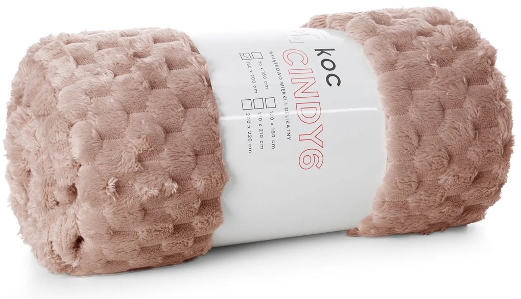 DEKA Z MIKROFLANELU CINDY6 170X210 CM BÉŽOVÁ