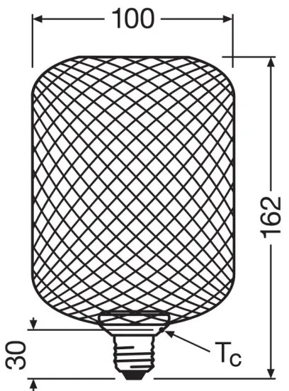 LED Žiarovka DECOR FLAT E27/3,5W/230V 2700K čierna - Osram