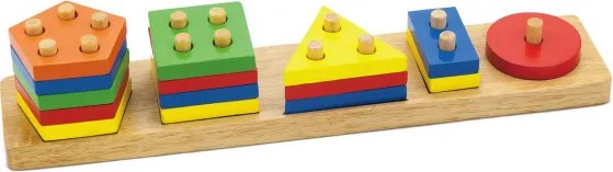 Kocky s triedičom tvarov Viga 58558 geometrické obrazce