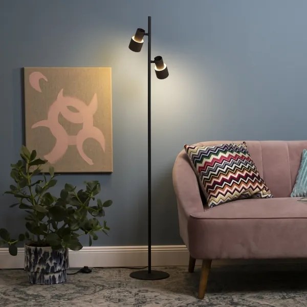 Brilliant - Stojacia lampa CADIZ 2xGU10/10W/230V bronzová