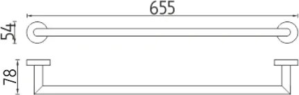 Nimco Držiak na uteráky, 66 cm UNIX - UN 13061A-26