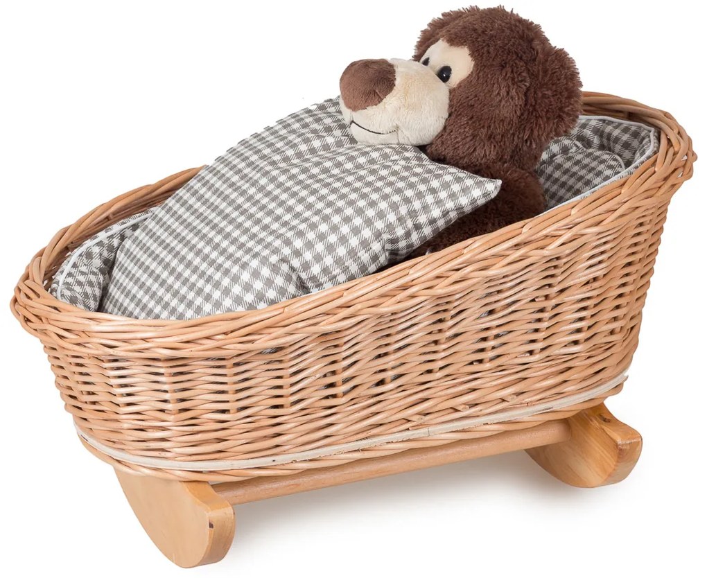 Kolíska prútená pre bábiku Culla III.š. 45 x hl. 30 x v. 20(cm)