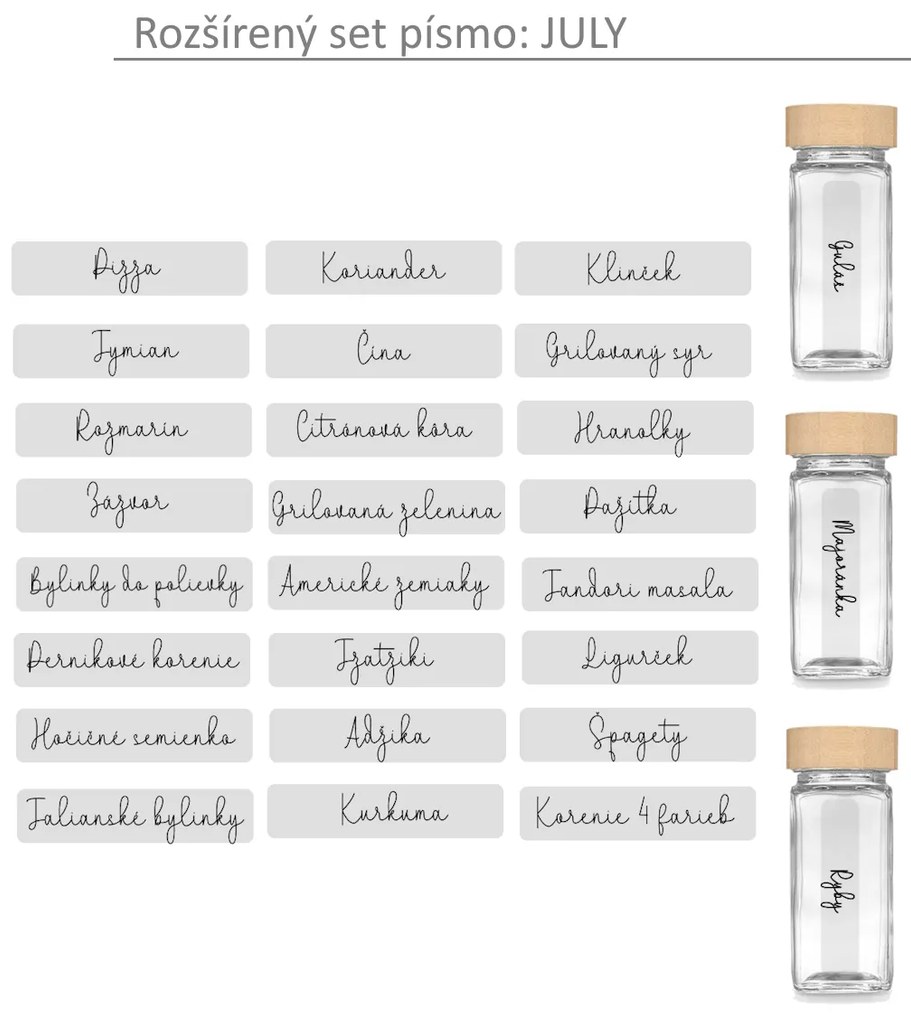 Orion Sada 16ks koreničiek HERMES 100ml + 4ks organizér na koreničky VASKY - NEREZ (nízky) + sada 24ks štítkov