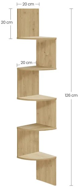 Rohová polica LBC072B88