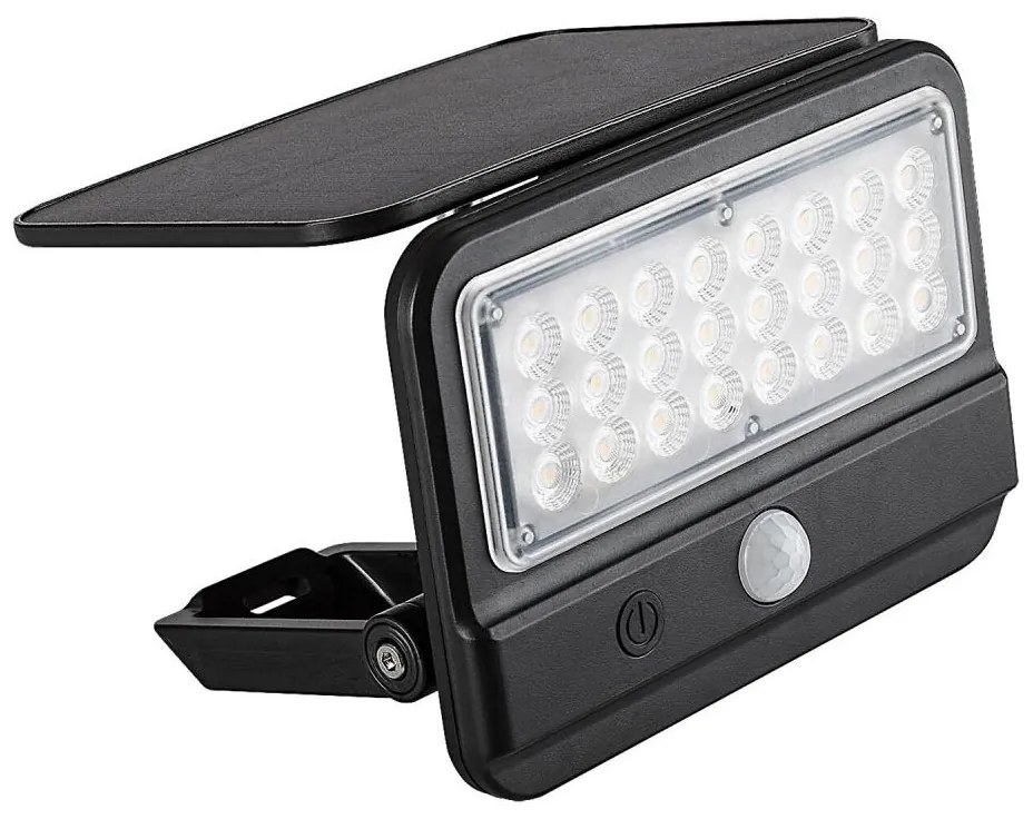 Rabalux 77040 - LED solárne nástenné svietidlo FLAXTON LED/7W/3,7V IP54 čierne