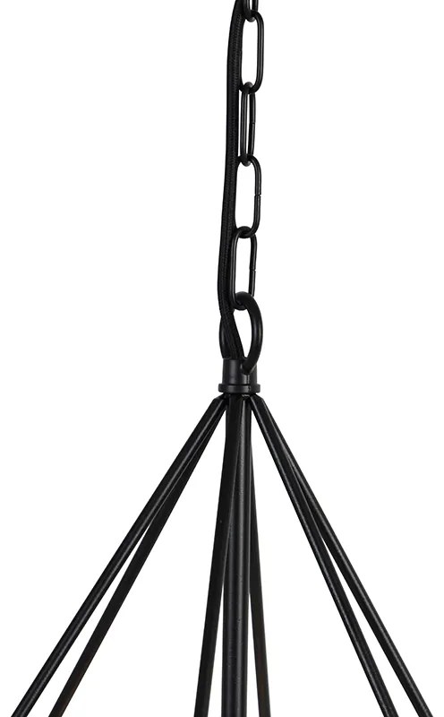 Skandiánske závesné svietidlo čierne - Karkass