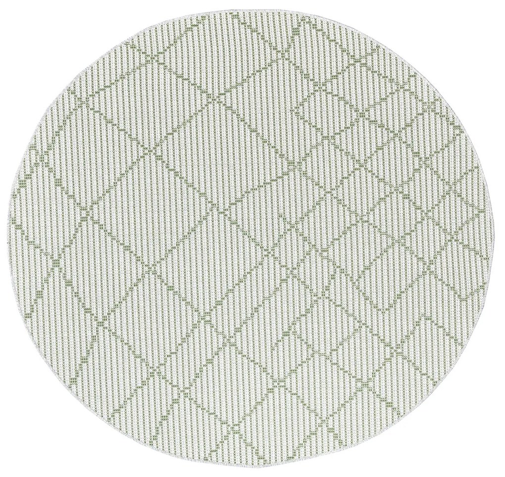 Dekorstudio Šnúrkový okrúhly koberec PALM 3526 - zelený Priemer koberca: 120cm