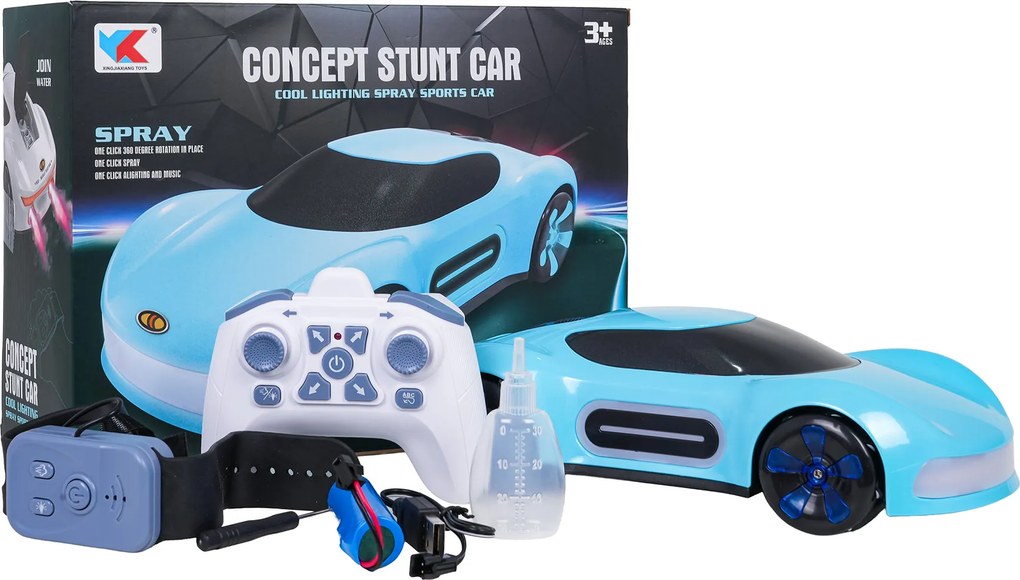 Ramiz Diaľkovo ovládané vozidlo s dymom a hodinkami Modrá