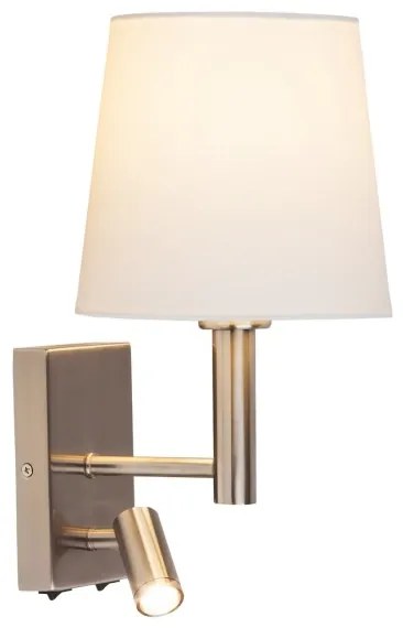 Rabalux 6539 - Nástenné svietidlo HARVEY E27/40W + LED/3W