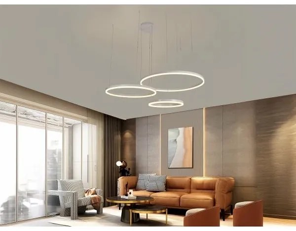 LED Stmievateľný luster na lanku LED/125W/230V 3000-6500K + diaľkové ovládanie