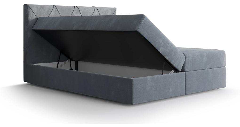 Manželská posteľ Boxspring 140 cm Athena Comfort (bordová) (s matracom a úložným priestorom). Vlastná spoľahlivá doprava až k Vám domov. 1055751