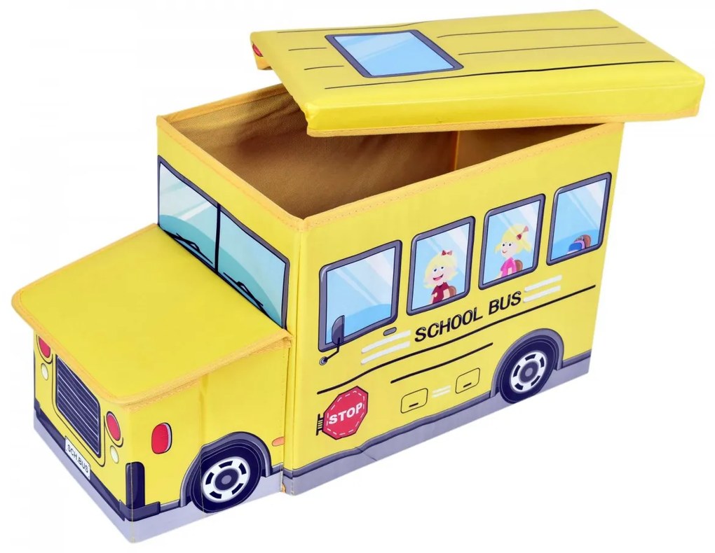 Skladacia taburetka Bus žltá