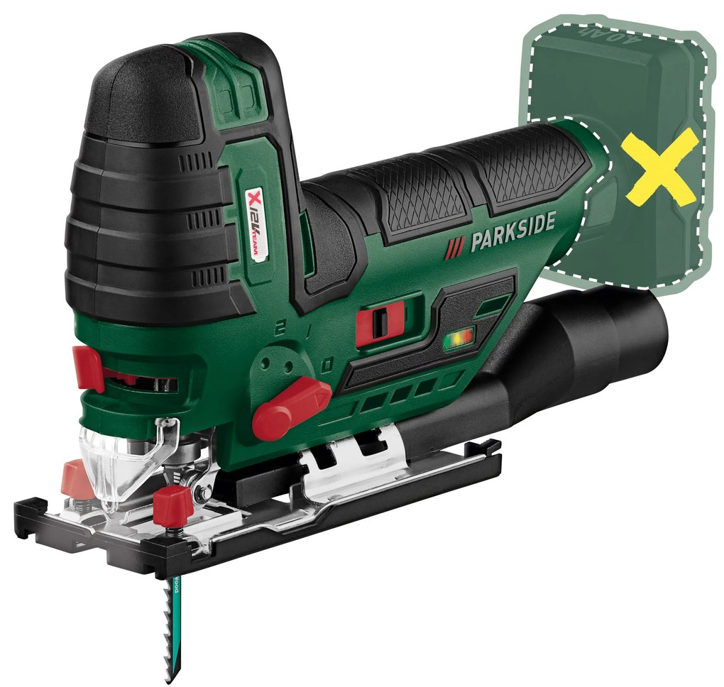 Parkside® Aku priamočiara píla 12 V Pstka 12 C3 – bez akumulátora (100368445)