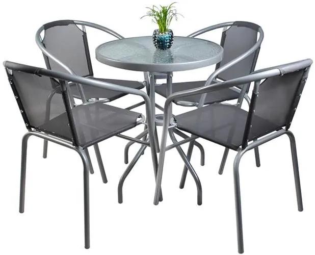 Malatec Balkónový stolík 60 cm, šedý, 5091