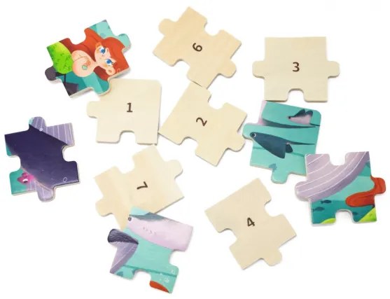 Puzzle na podstavci Viga 44645 24 dielikov - more