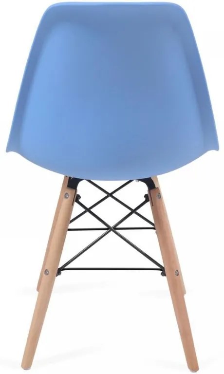 MIADOMODO sada jedálenských stoličiek, 4 kusy, modré