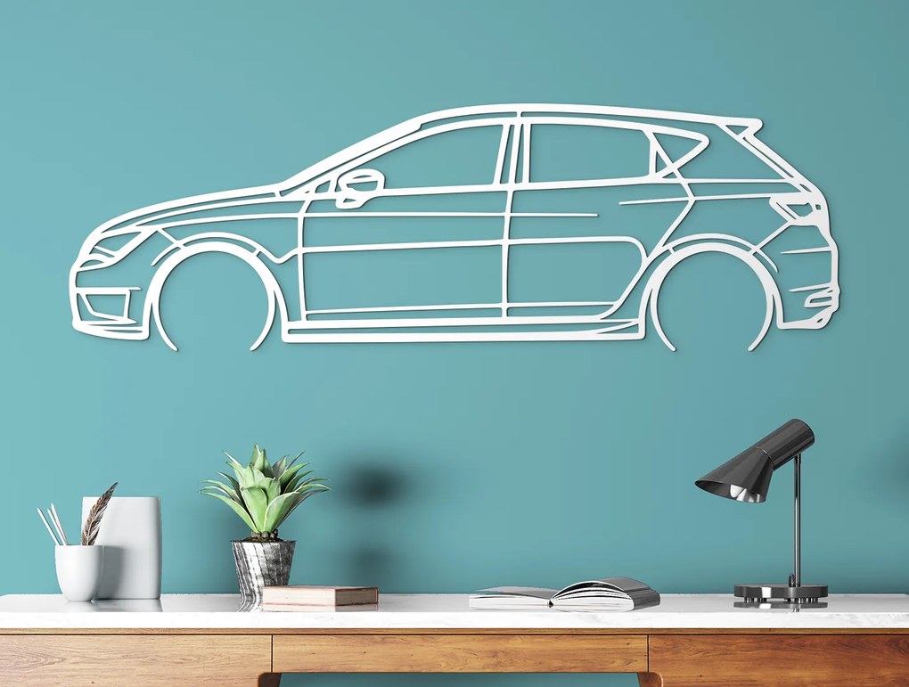 drevko Nálepka auta na stenu Seat Leon TSI Rozmer obrazu: 27,5 x 86 cm, Farba dekorácie: Čierna
