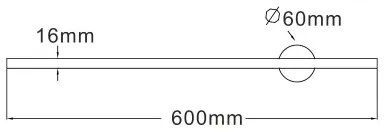 Zuma Line W90477-60BK - LED Nástenné svietidlo TROY LED/8W/230V 60 cm čierna