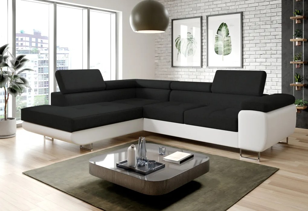 Rohová sedacia súprava SELINA, 275x90x202, sawana 14/soft 17, pravá
