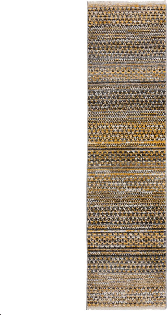 Behúň Santiago Camino Yellow, 66x300, žltá, obývacia izba, Flair Rugs