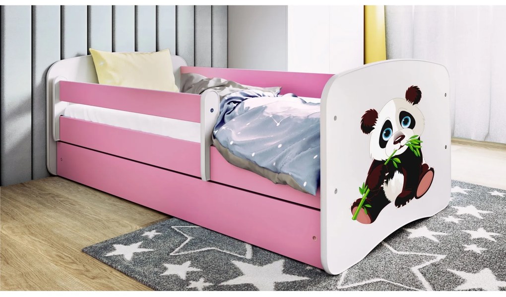 Detská postieľka Babydreams panda ružová II