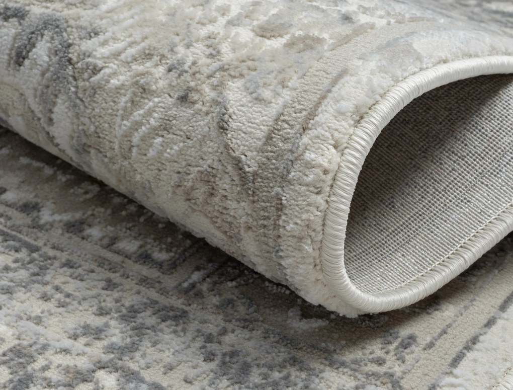 My Flair, Kusový koberec My Kazak creme, 160x230, šedá, chodba / predsieň