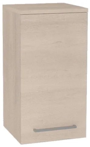 Mereo, Mereo Bino kúpeľňová skrinka horná 63 cm, pravá, Multidecor, Dub Patinovaný, MER-CN696DUP1