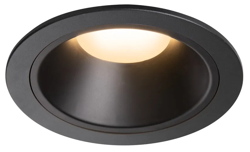 Stropné svietidlo SLV NUMINOS® DL XL vnitřní LED zápustné stropné svietidlo čierna/čierna 3000 K 20° 1004009