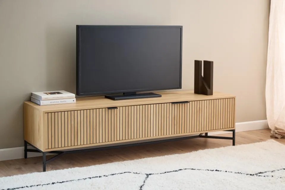TV stolík Jaipur 176 cm dub prírodný